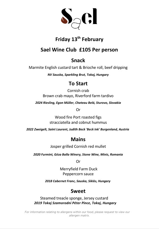 WINE DINNER 13/02