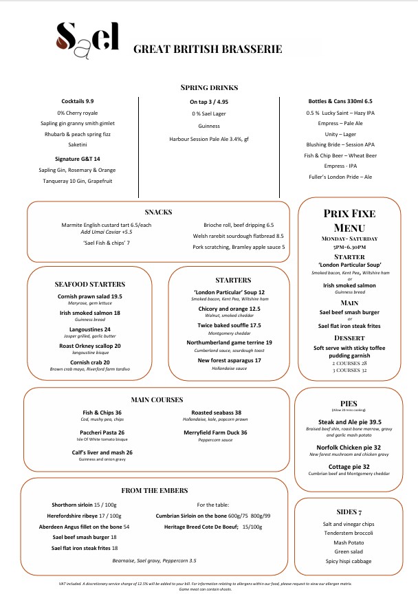 SAEL MENU